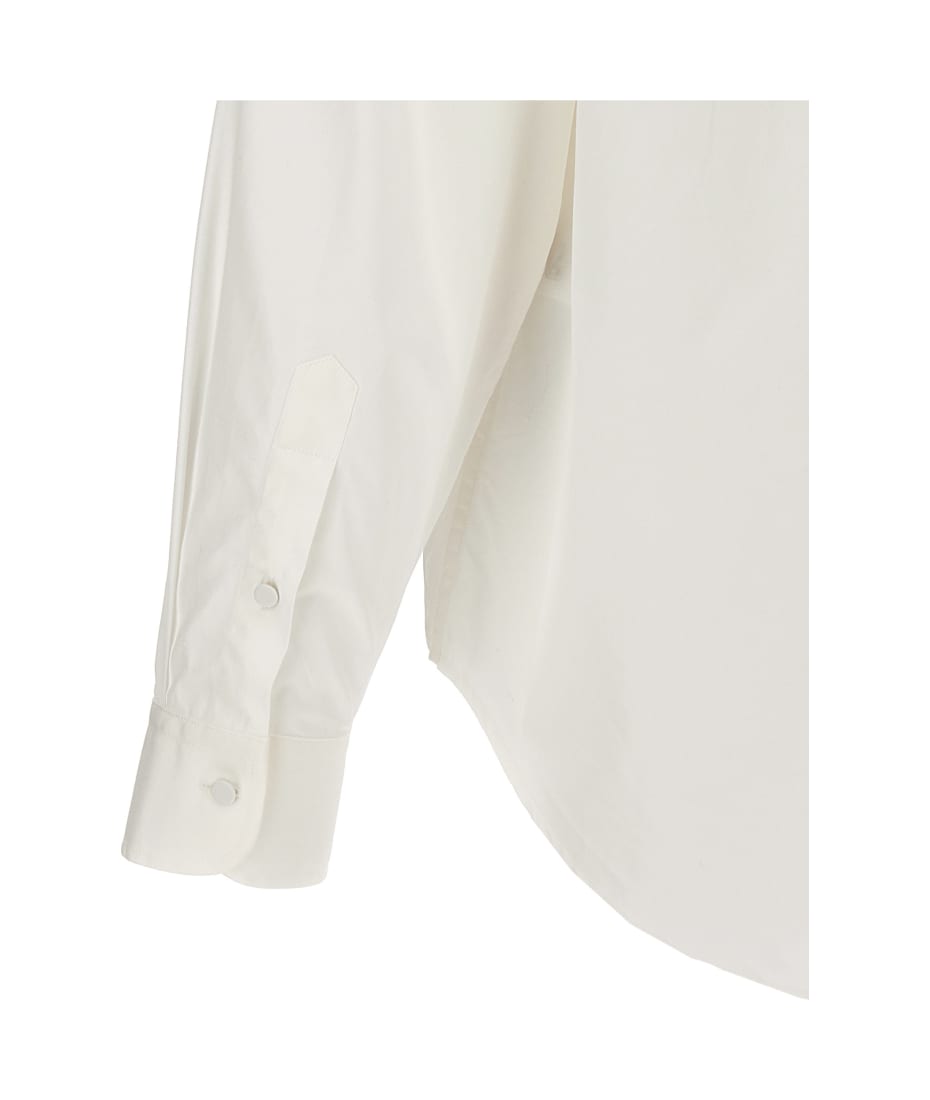 【関税込み】gucci Pleated plastron shirt Gucci Pleated Plastron Shirt | italist