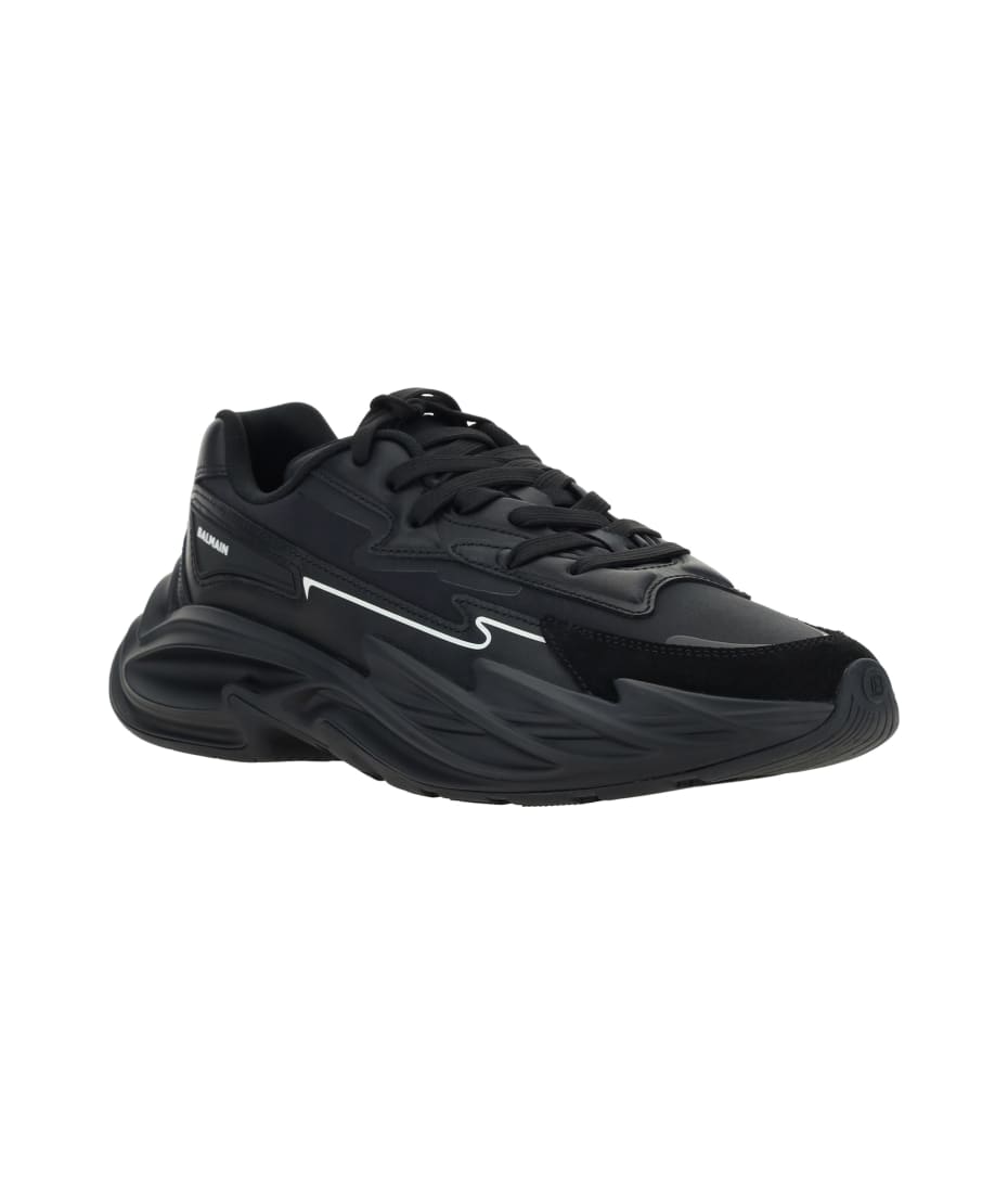 スニーカー BALMAIN FW24 RUN-ROW SNEAKER (CM0VI355LLSN_0PA) Run-Row leather sneakers - Men | BALMAIN