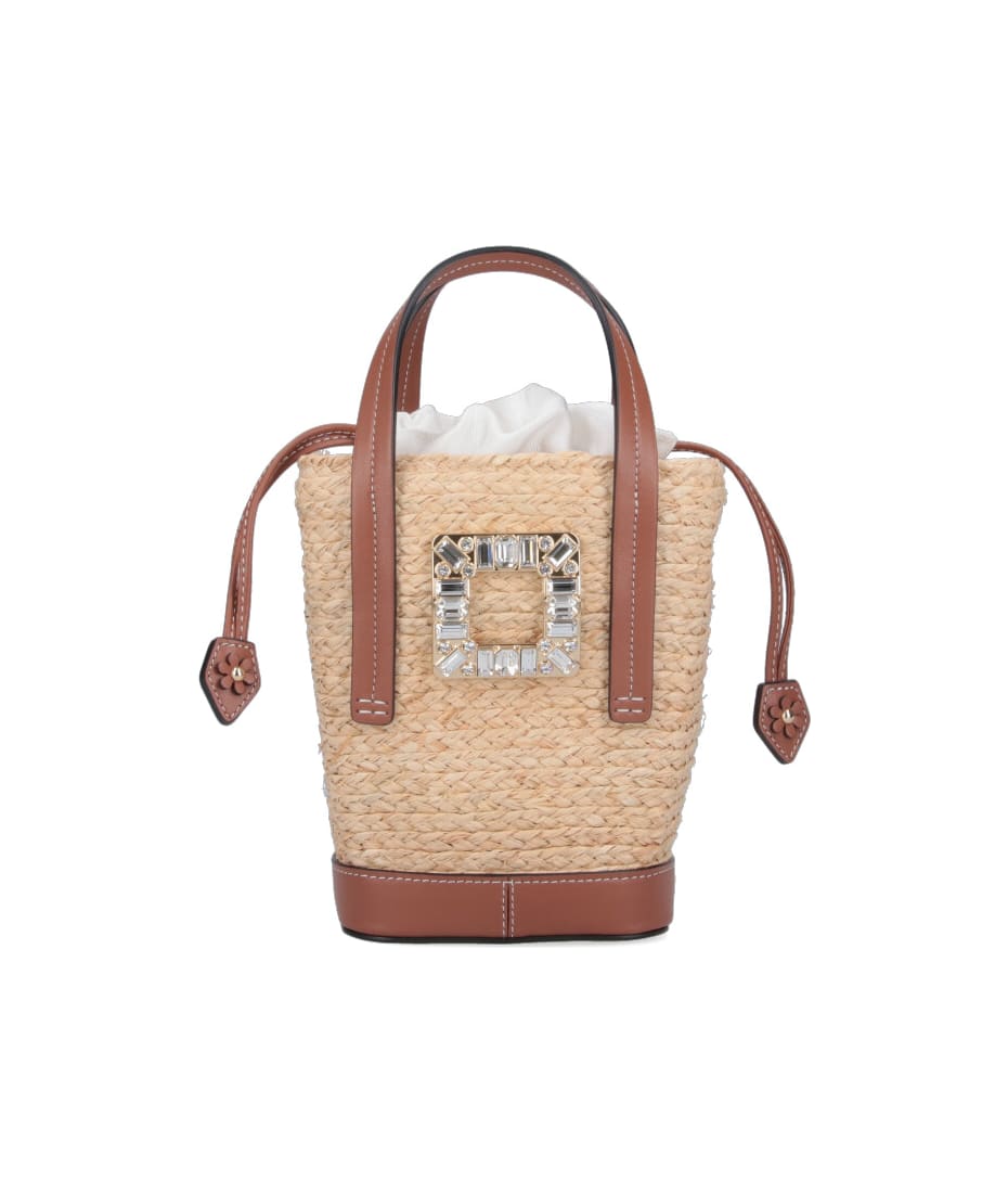 【Roger Vivier】Viv' Skate ミニバック ROGER VIVIER Viv Skate mini crystal-embellished leather