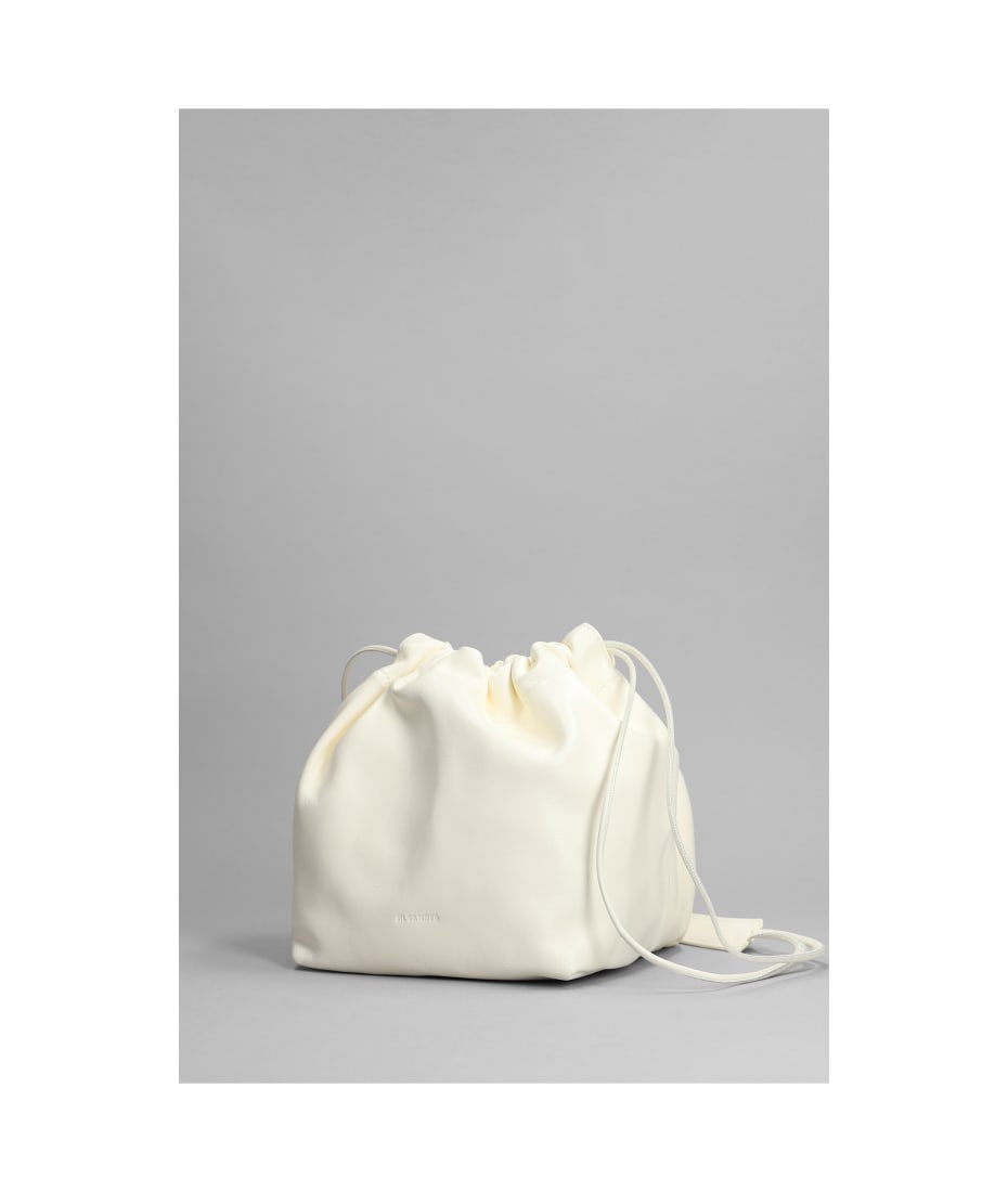 JIL SANDER / バッグ/--/WHT Jil Sander Dumpling Shoulder Bag In White Leather | italist