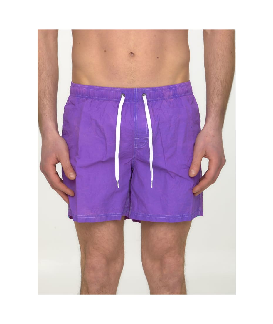 Purple Nylon Swim Shorts