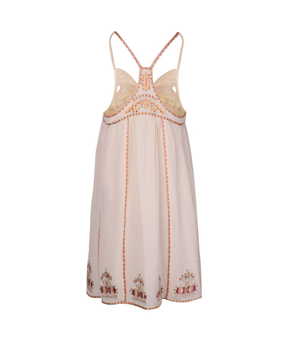 オールインワン・サロペット Isabel Marant Bretty Cotton Minidress Bretty embroidered cotton and silk minidress in blue