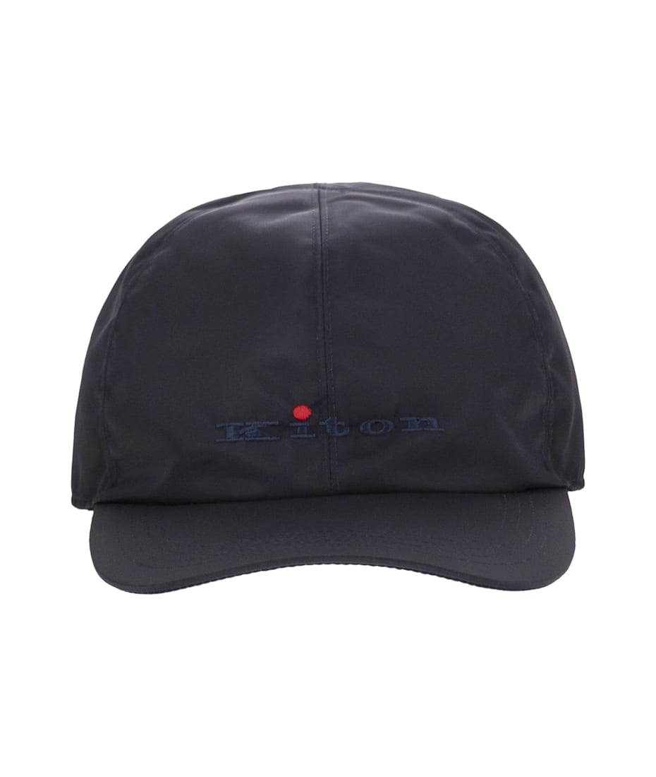 キャップ KITON 25SS Black Logo Baseball Cap UCAPP78K0745F03 004 Kiton logo-embroidered Cap | Black | FARFETCH ID