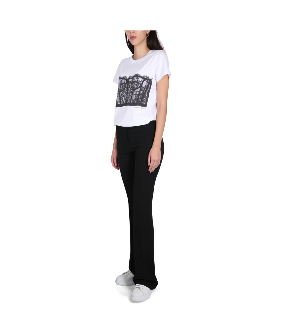 Alexander McQueen Tight Bootcut Pants | italist