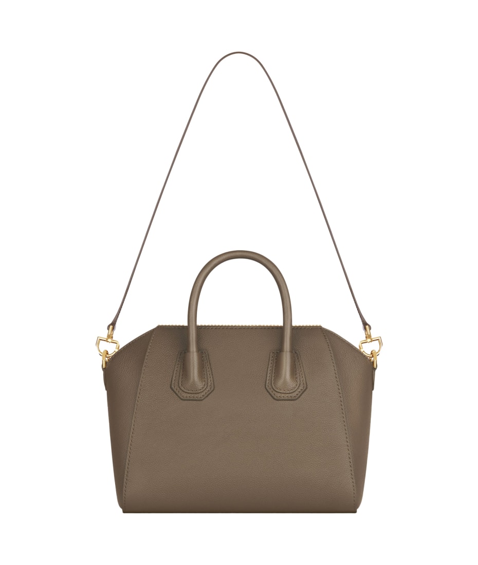 Givenchy Antigona Small Bag In Taupe Full Grain Leather