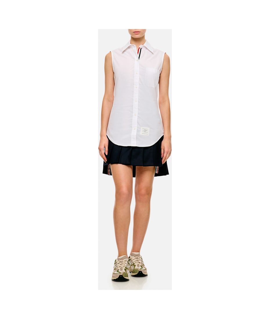 Classic Sleeveless Point Collar Shirt