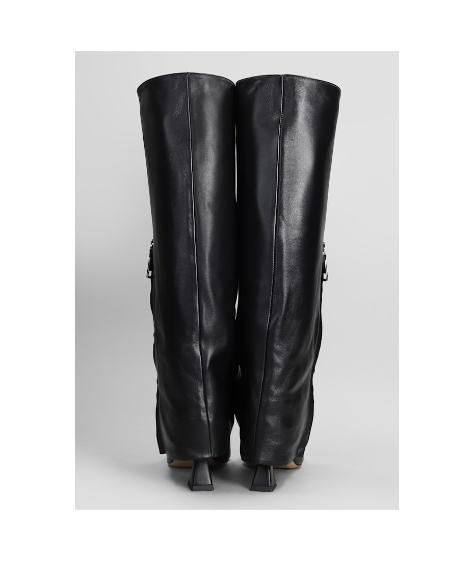 【関税&送料込】ALCHIMIA Boots Black Alchimia High Heels Boots In Black Leather | italist, ALWAYS