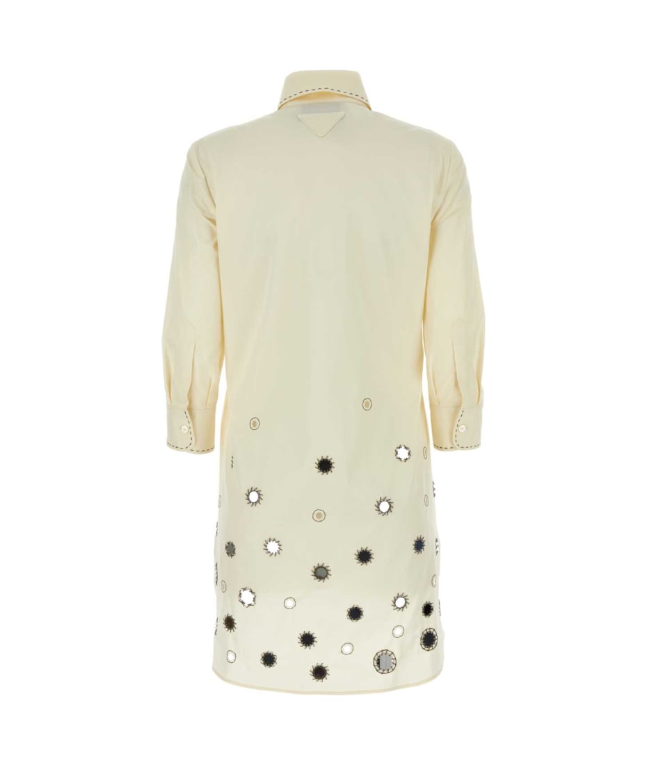 ワンピース PRADA SAND COTTON SHIRT DRESS Prada Sand Cotton Shirt Dress (PRADA/ワンピース) SAND COTTON