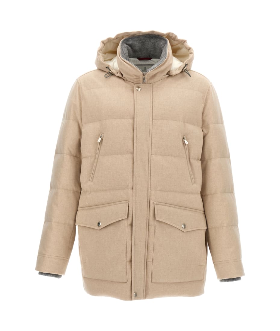 Brunello Cucinelli Long Hooded Down Jacket | italist, ALWAYS