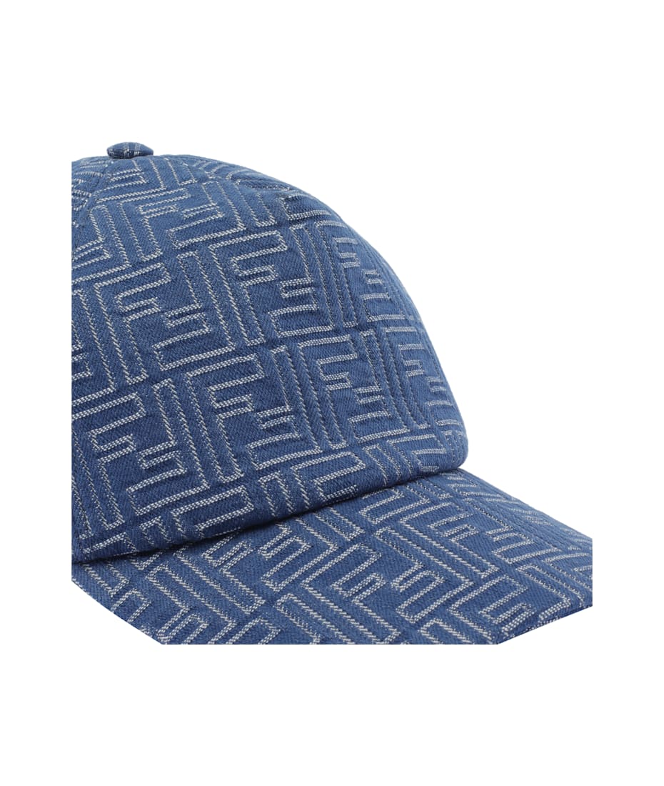 キャップ FENDI FF DENIM BASEBALL CAP Fendi Ff Denim Baseball Cap | italist