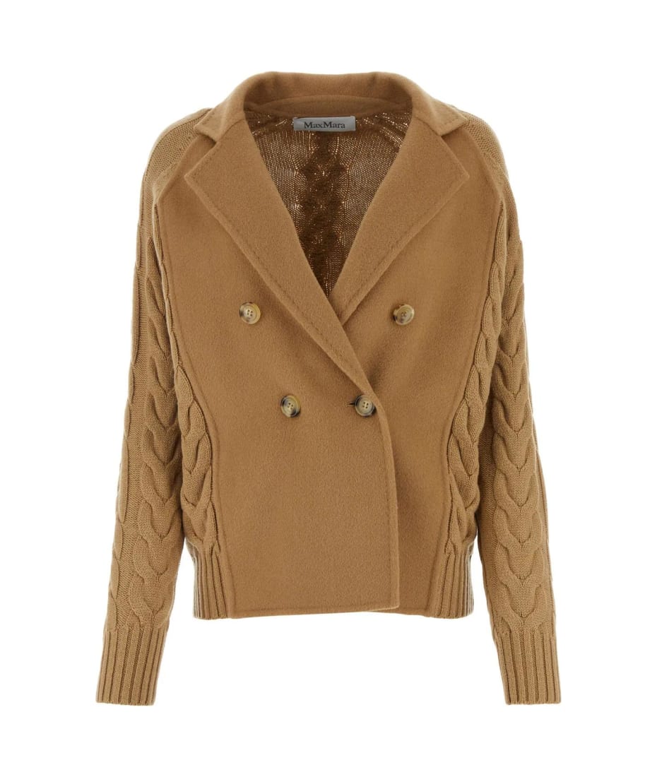 ジャケット MAX MARA Camel Wool Blend Micio Blazer Max Mara Camel Wool Blend Micio Blazer | italist