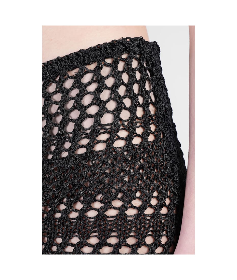 Laneus Skirt In Black Cotton | italist