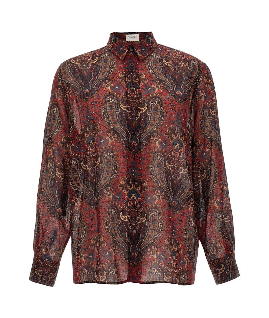 Saint Laurent Paisley Print Shirt | italist