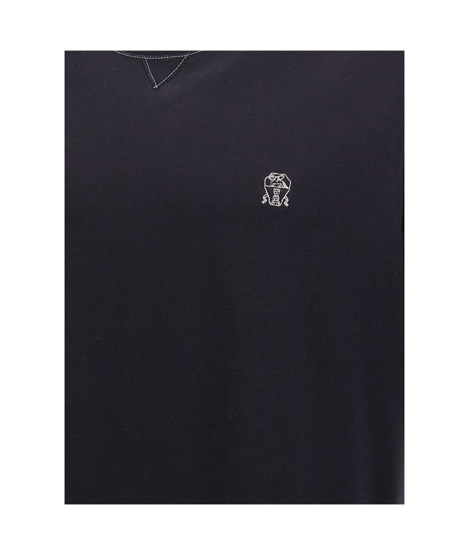Tシャツ・カットソー Brunello Cucinelli Logo Embroidery T-Shirt Brunello Cucinelli Logo Embroidery T-shirt | italist, ALWAYS