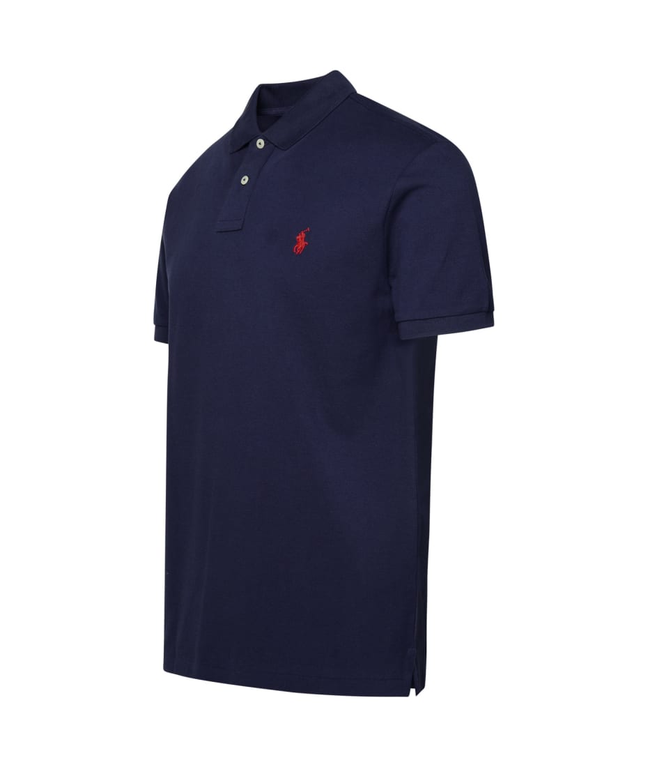 Polo Ralph Lauren Blue Cotton Polo Shirt | italist