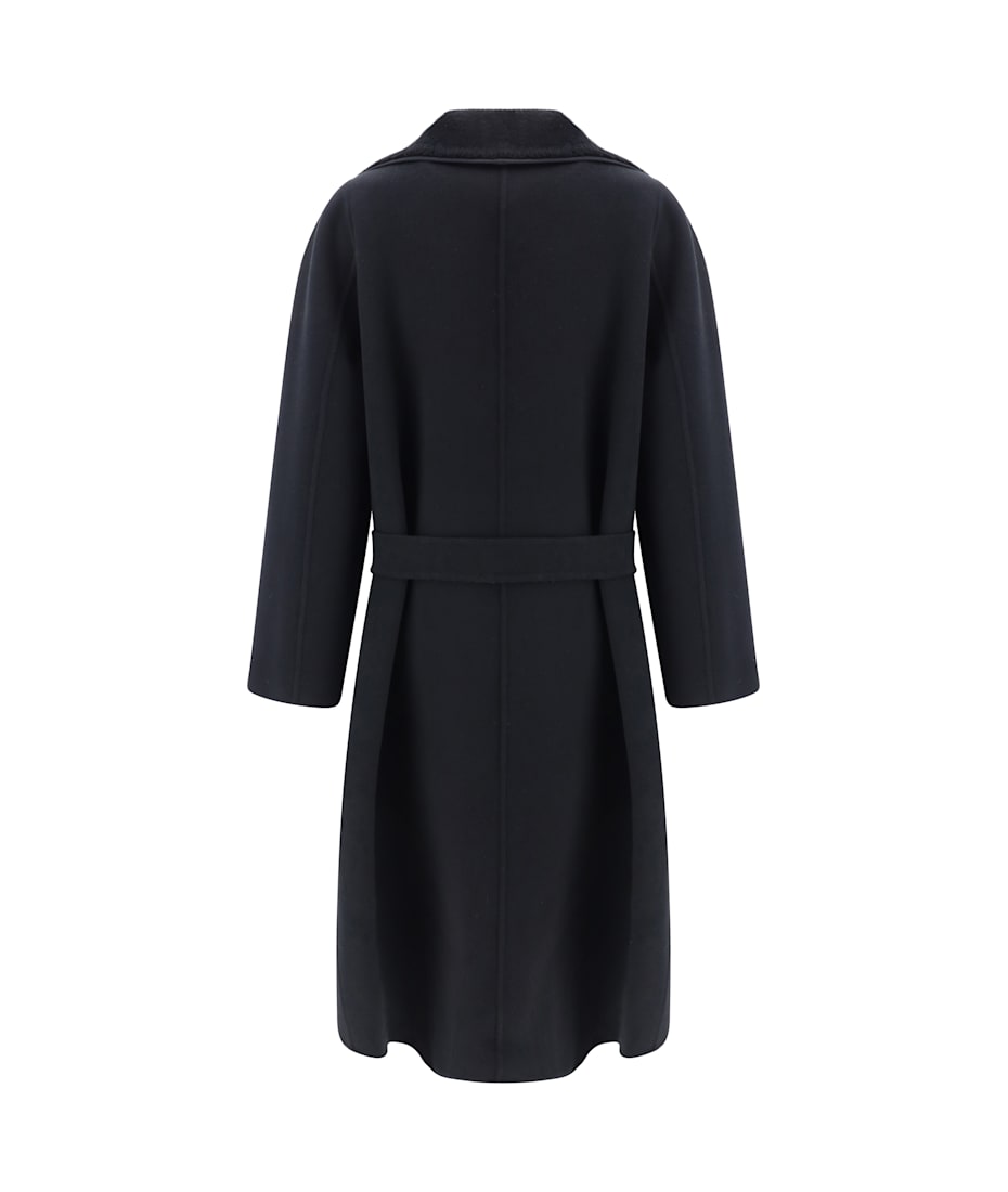 コート FENDI COAT (FF6041ASZU F1FL8) Fendi Black Wool Blend Coat | italist