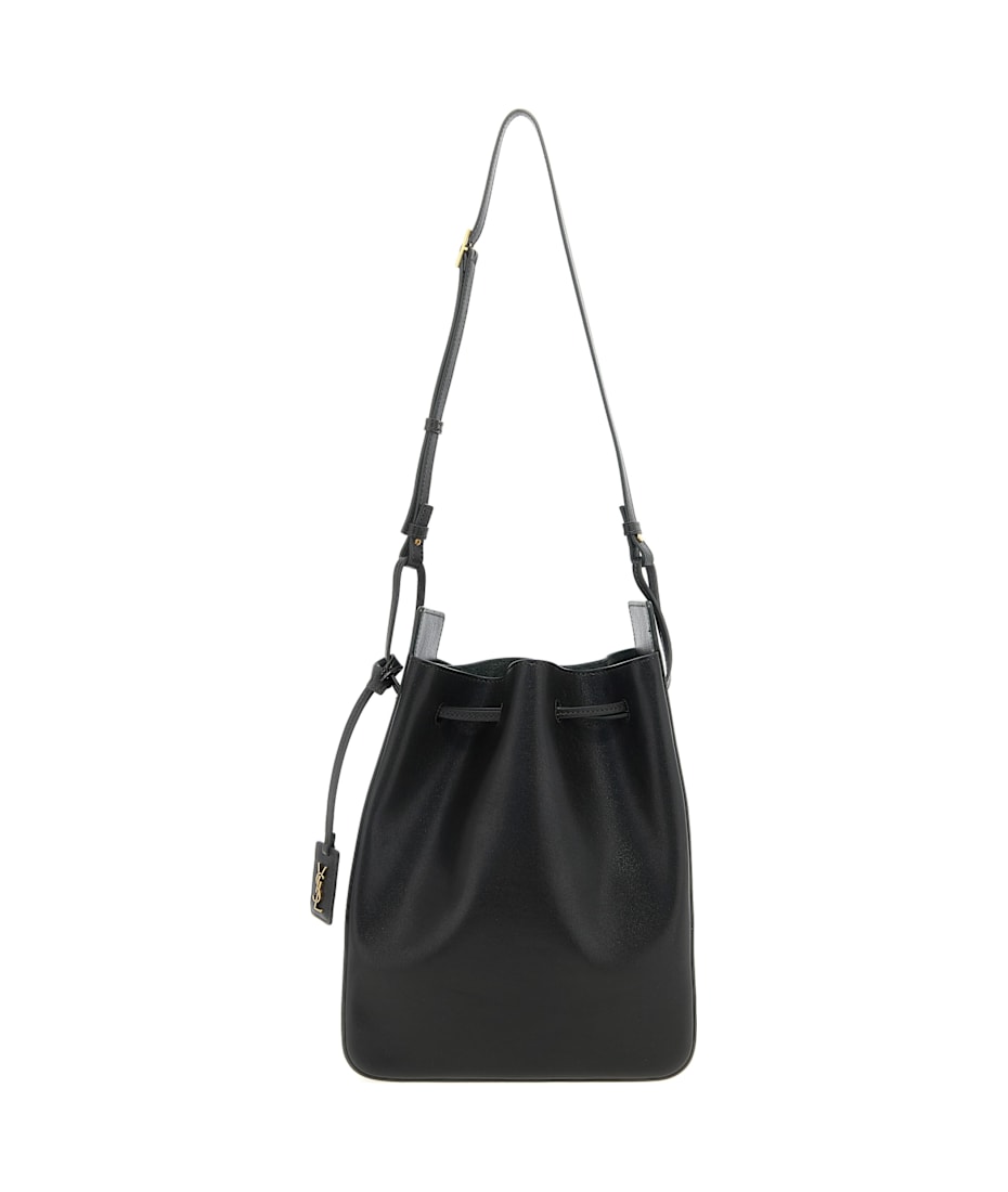 Saint Laurent Large Leather Bucket Bag | italist