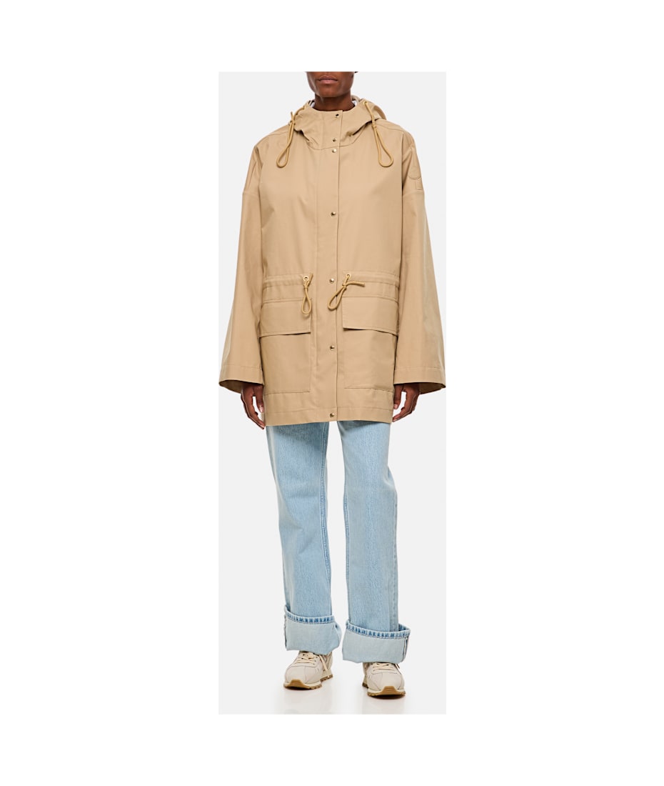 Moncler Gaillon Hooded Parka In Cotton | italist