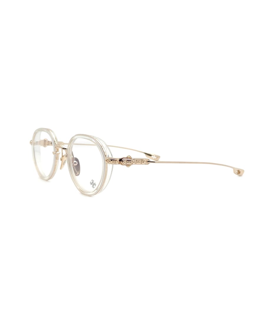 Chrome Hearts Sex T-9 - Crystal / Gold Plated Rx Glasses | italist