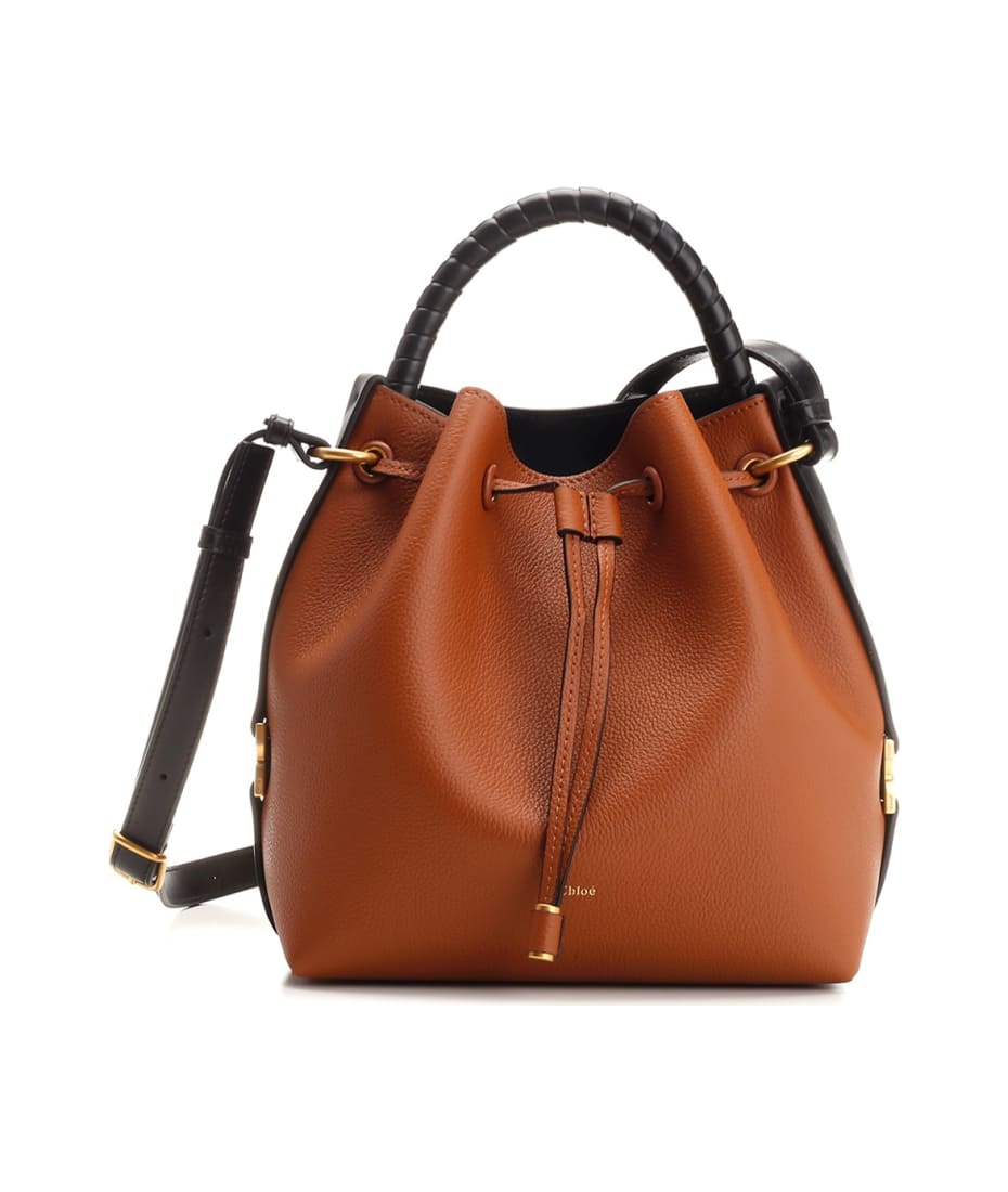 【CHLOE】MARCIE BUCKET BAG Chloé - Marcie Black Leather Micro Bucket Bag | Mitchell Stores