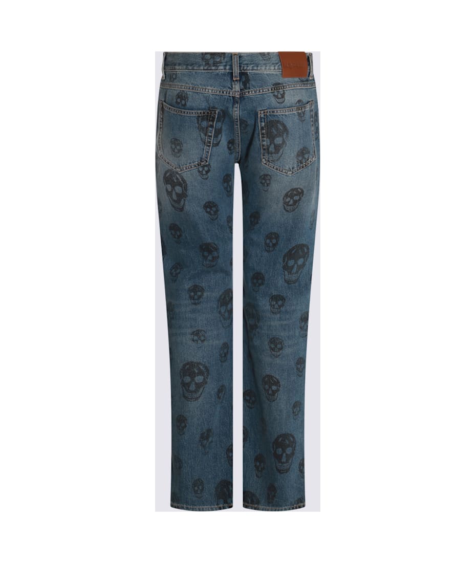 デニム・ジーパン ALEXANDER MCQUEEN COTTON JEANS Alexander McQueen Grey Denim Jeans | italist