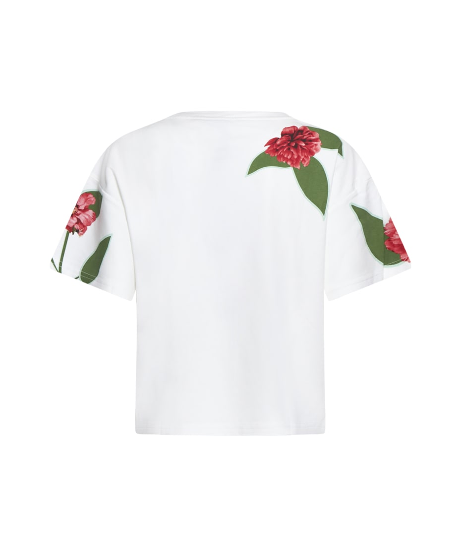 Alice + Olivia Stace Face Cotton T-shirt in White | Lyst