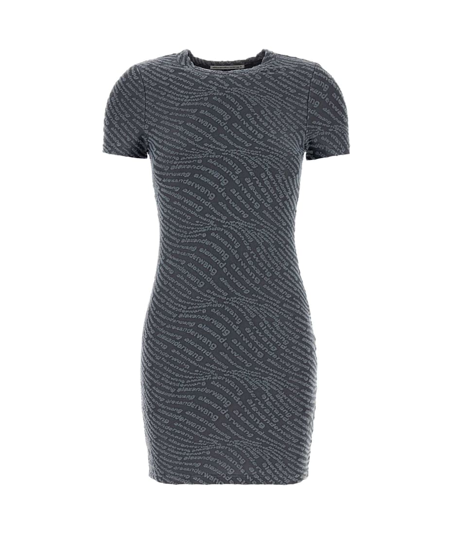 ワンピース T BY ALEXANDER WANG Dark Grey Stretch Polyester Mini Dress T by Alexander Wang Dark Grey Stretch Polyester Mini Dress