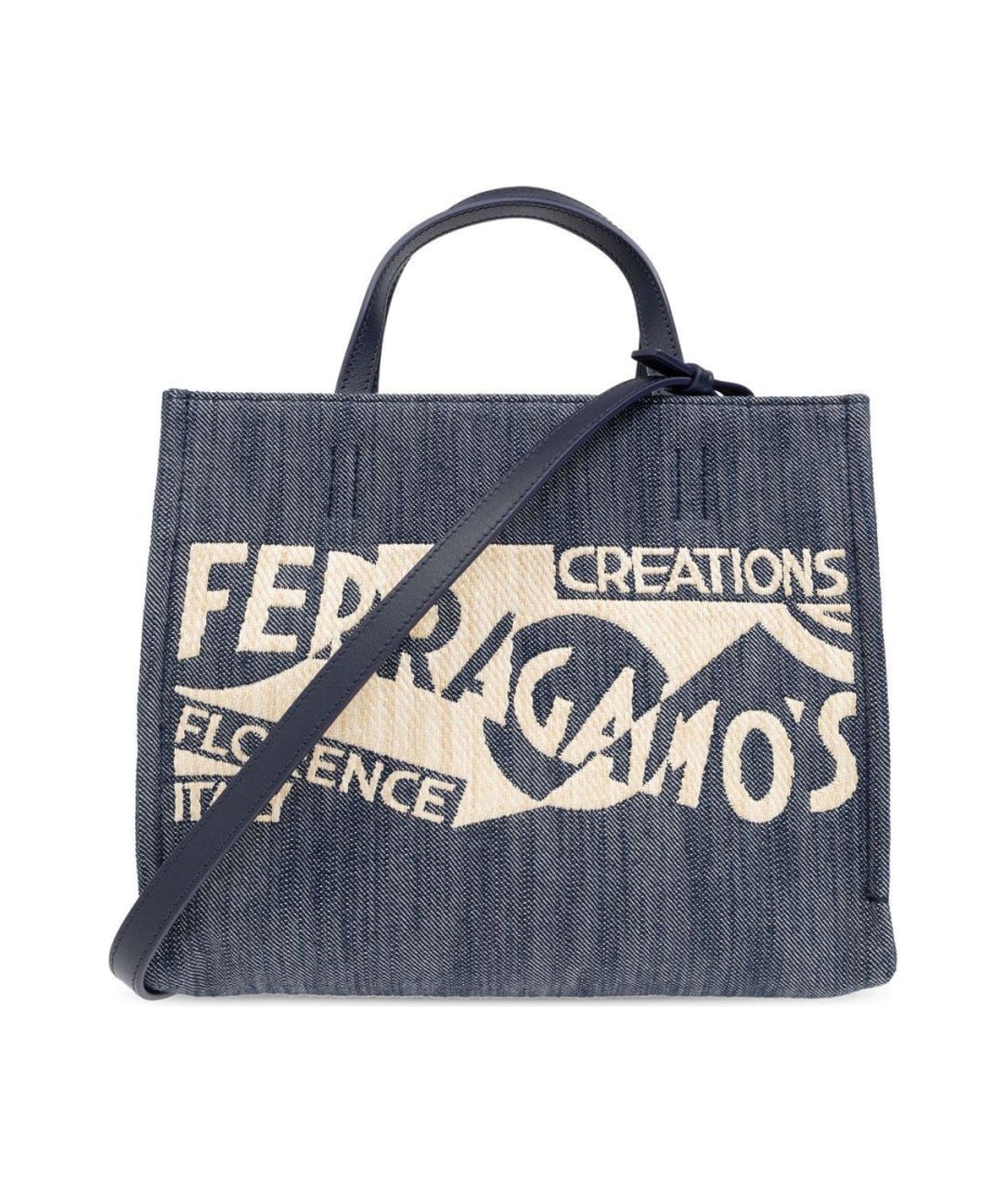 SALVATORE FERRAGAMO サインSショッハハック 【関税込】 Ferragamo Sign S Shopper Bag | italist