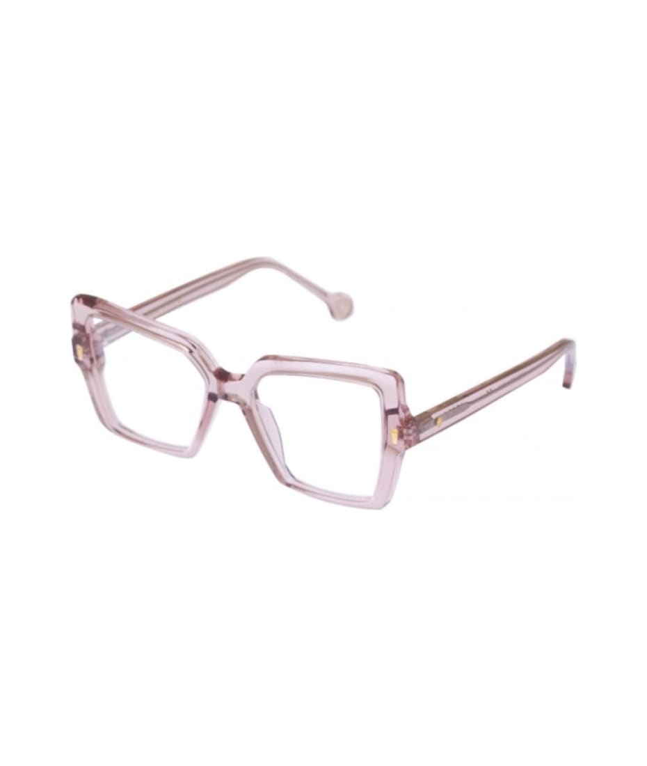 メガネ KYME Kyme - GEA COL 4 - OPTICAL GLASSES - transp peach Kyme Gea Col 4 - Optical Glassestransp Peach | italist