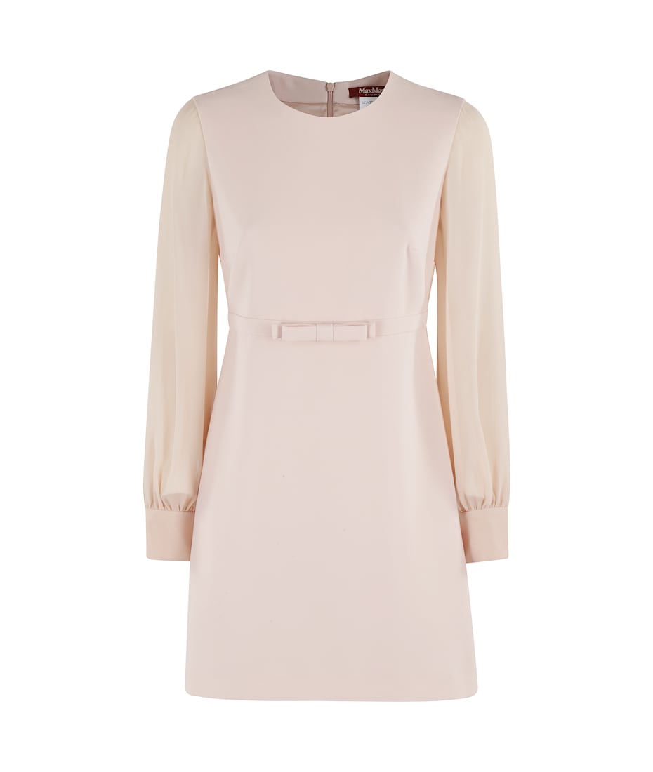 【関税込み】max mara RITMO' DRESS Cady mini dress with bow, black | 