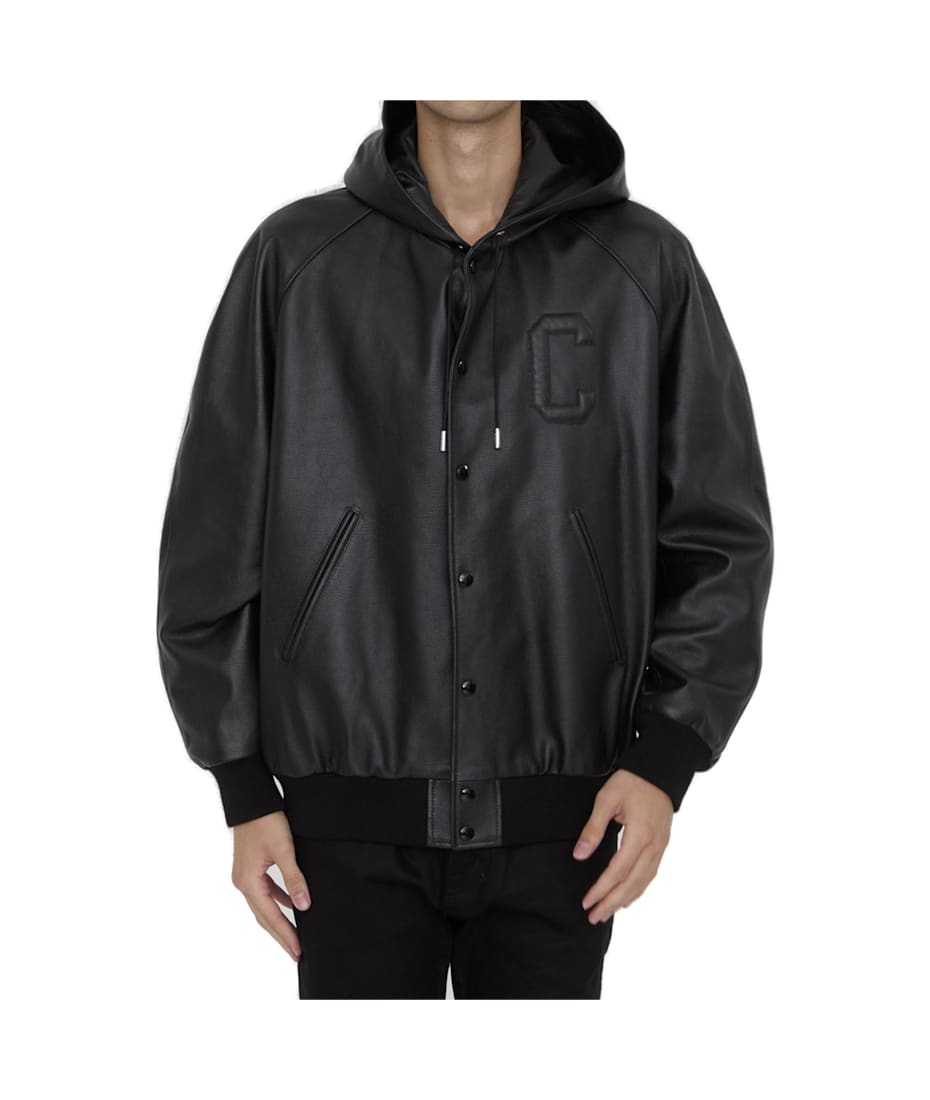 Celine Leather Bomber Jacket italist