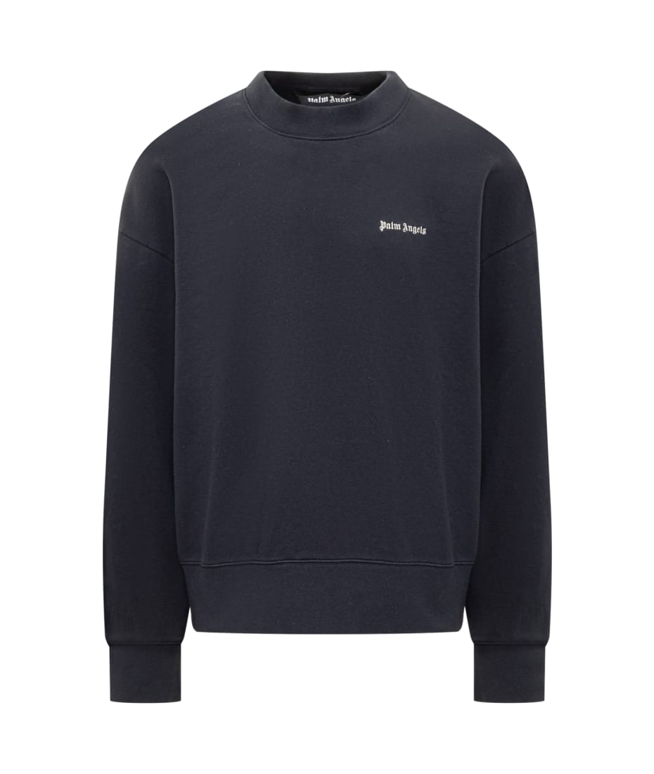 完売品 Palm Angels SEASONAL LOGO CREWNECK 24SS Palm Angels Crewneck Seasonal Logo | italist