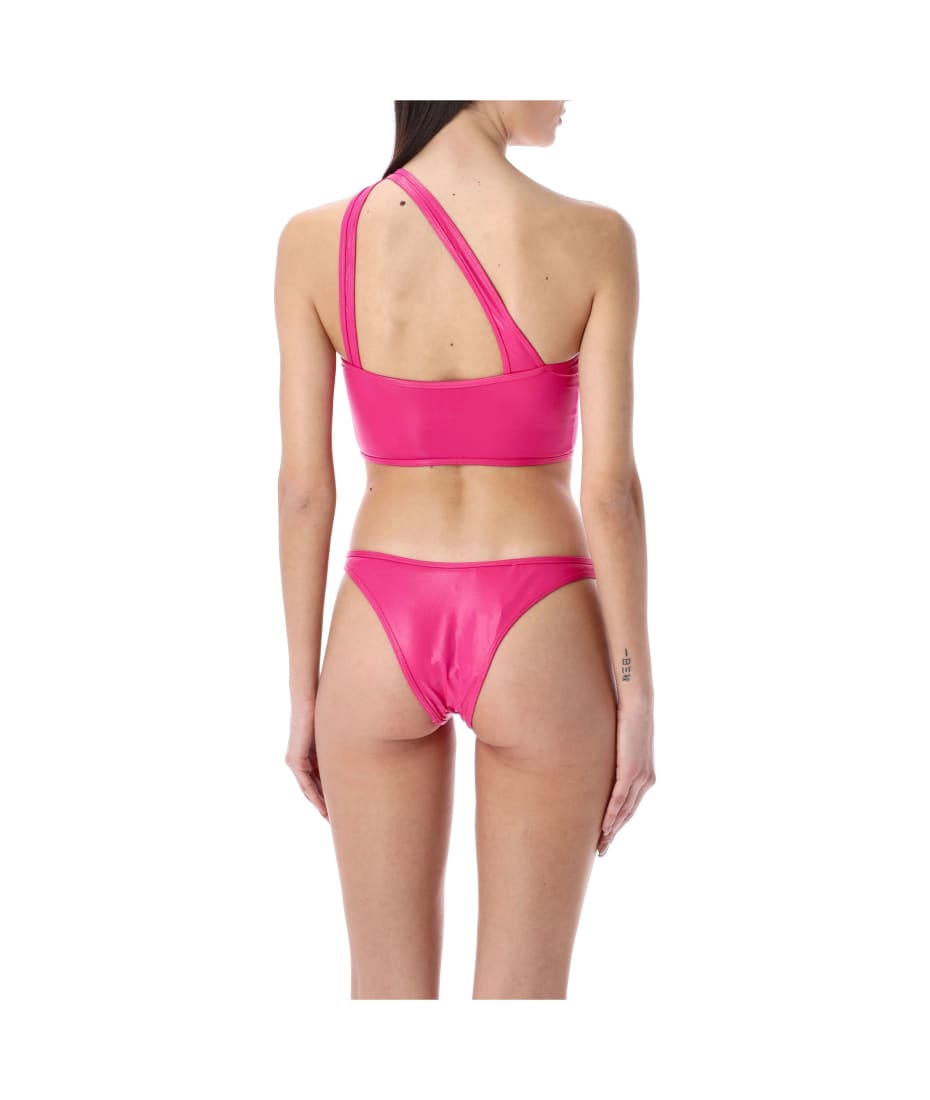 ビキニ THE ATTICO Fuchsia stretch nylon bikini (233WBB64PA36 008) The Attico Fuchsia Stretch Nylon Bikini | italist