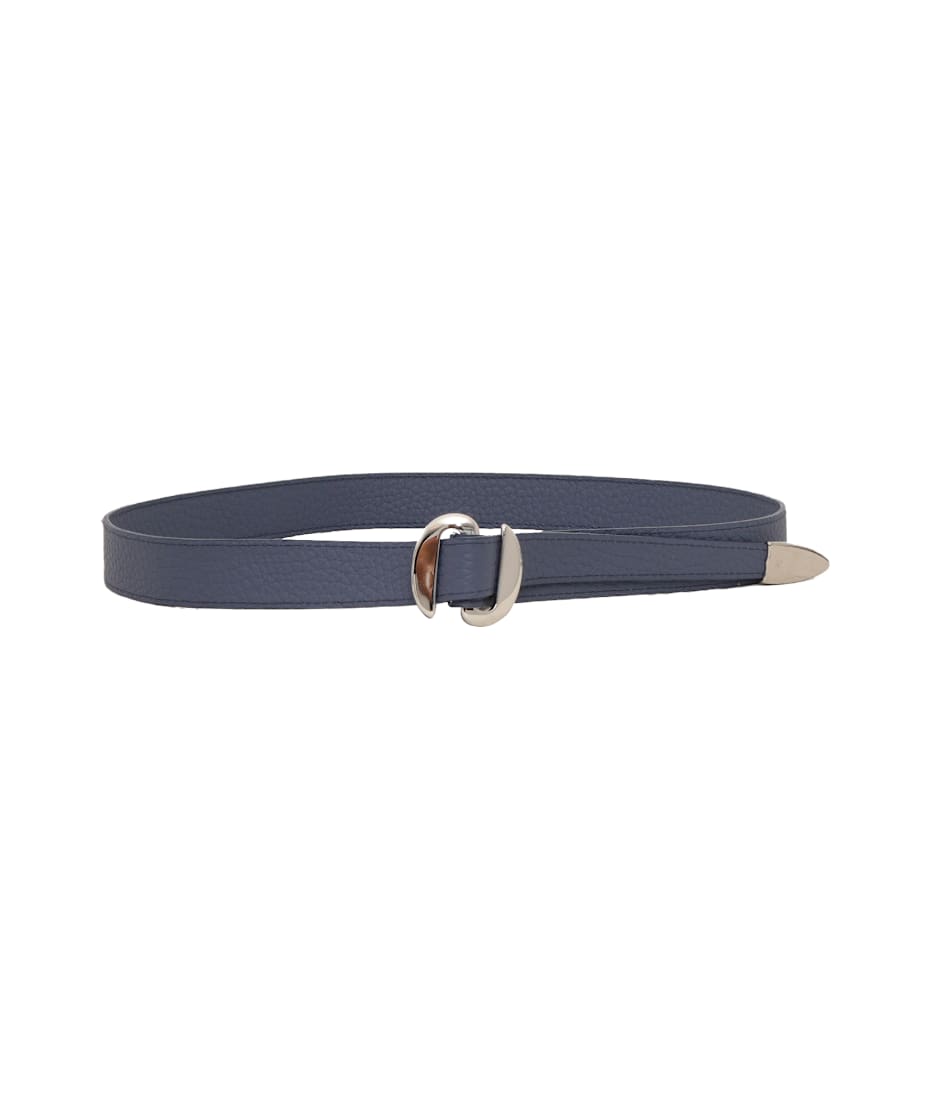 ベルト ORCIANI Woman Belt Brown D10334SOF TMO ORCIANI Grit leather belt with double metal loop. , color Brown