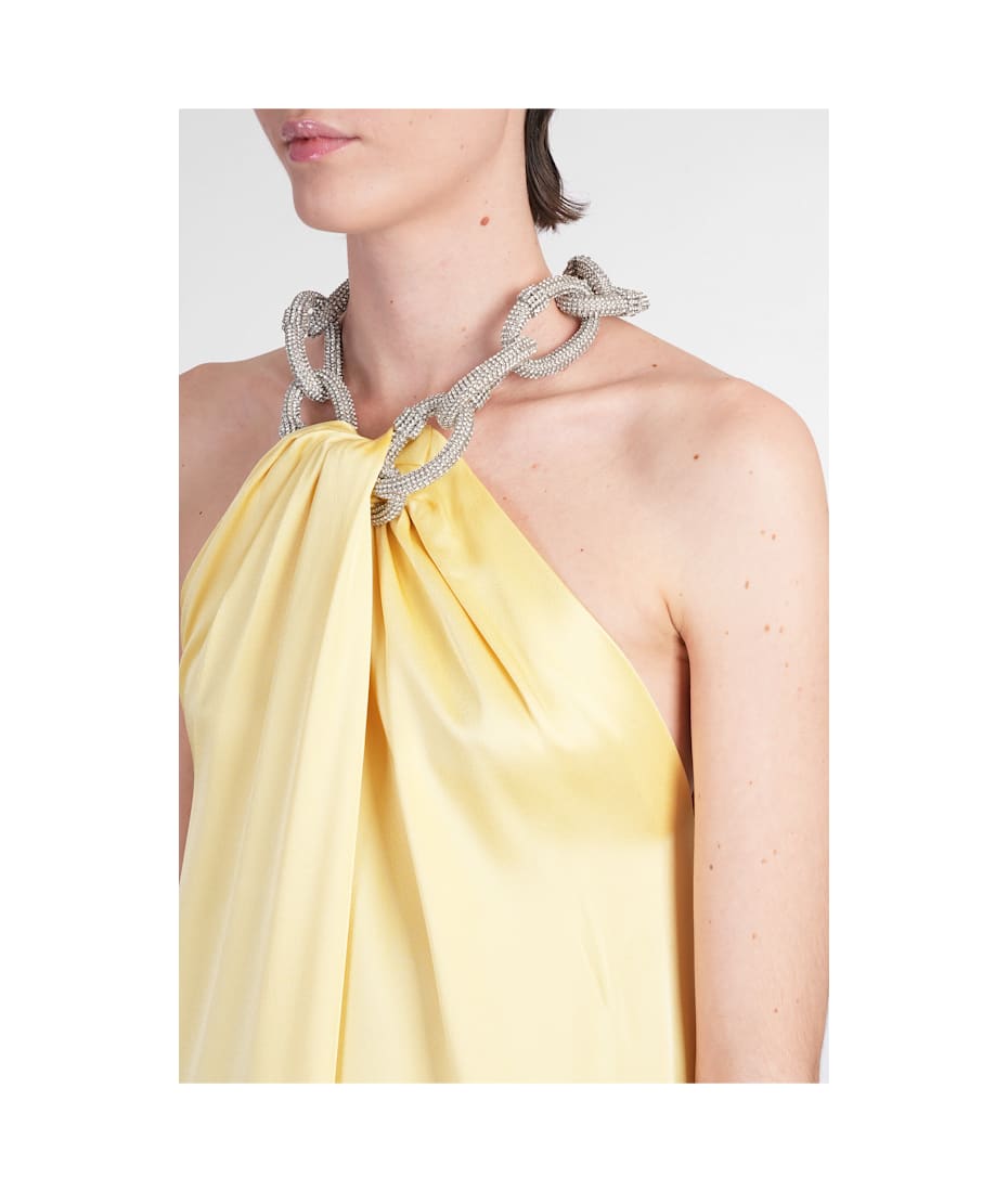 Stella McCartney Dress Woman In Yellow Acetate | italist
