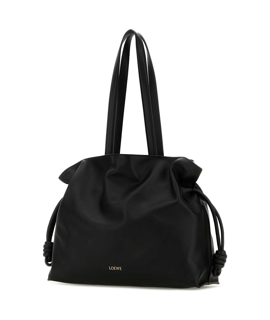 Loewe Black Nappa Leather Large Flamenco Shoulder Bag