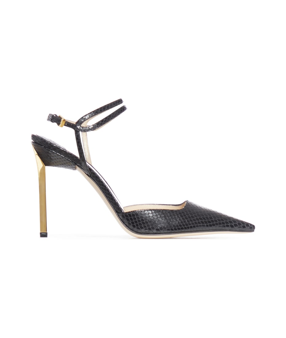 TOM FORD ☆ GLOSSY STAMPED PYTHON SLINGBACK Tom Ford Glossy Stamped Python Slingback | italist
