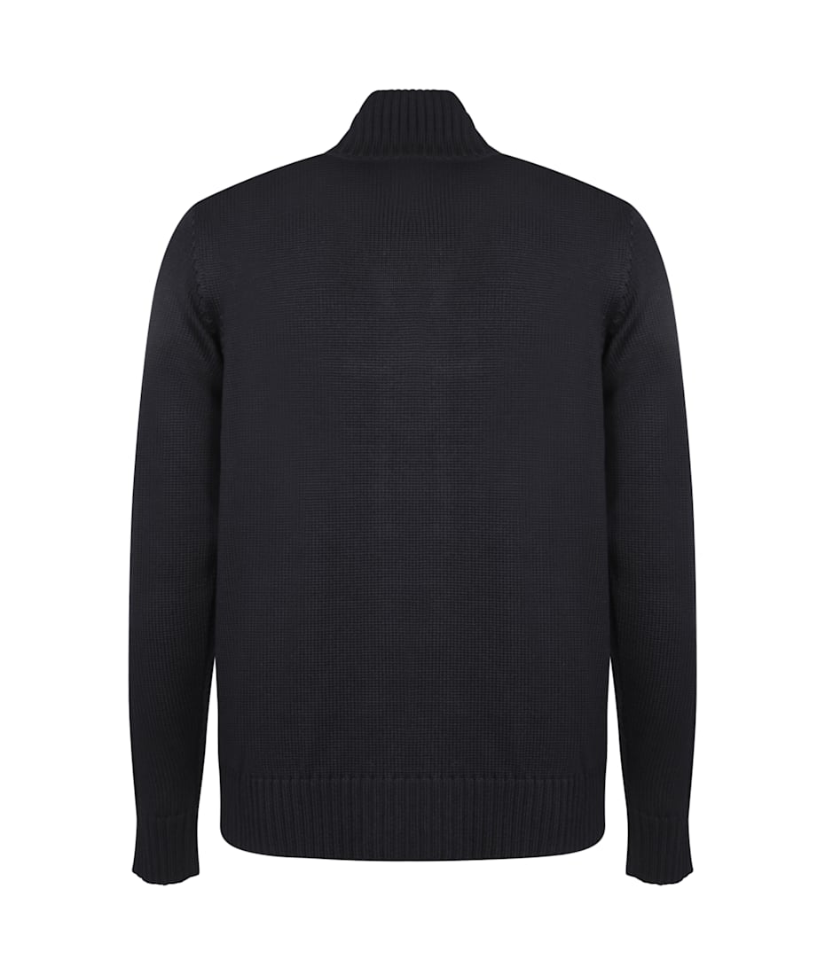 Zanone Chioto Black Wool Cardigan | italist
