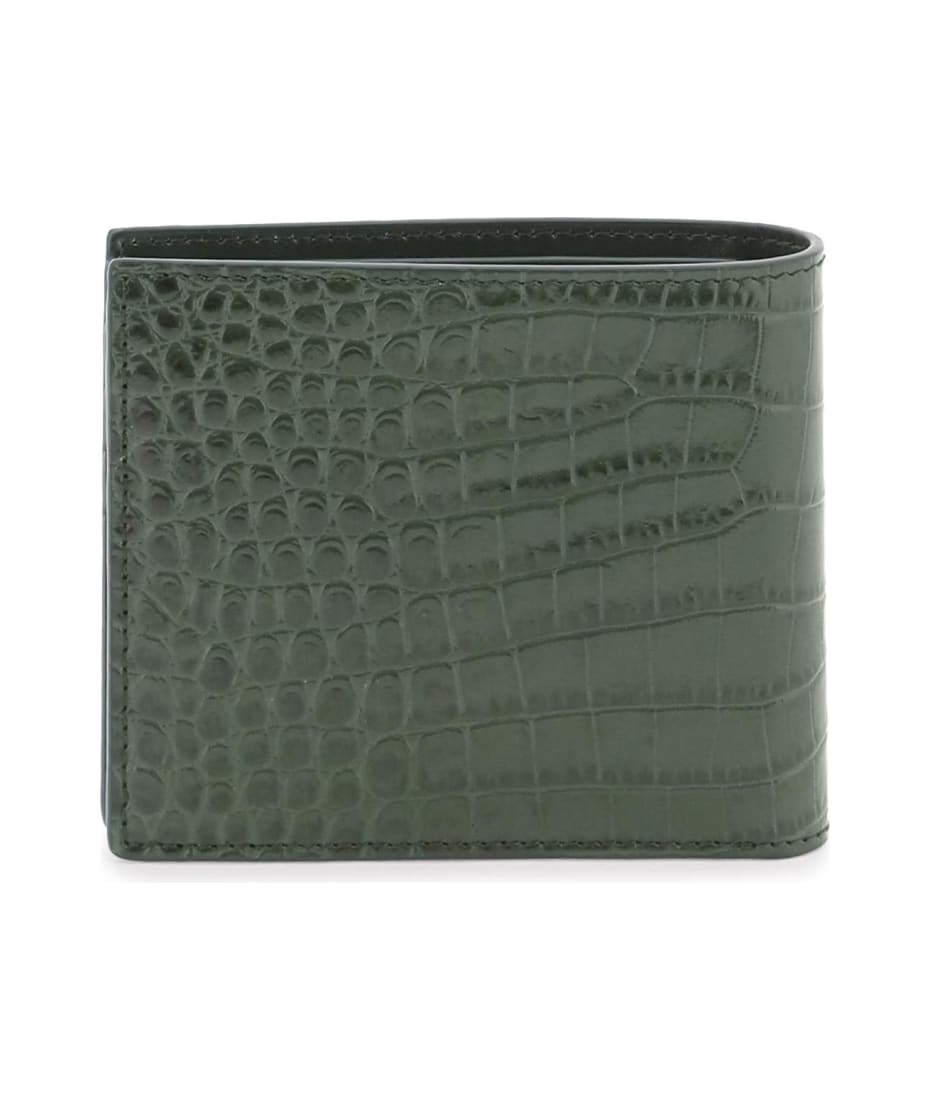 Tom Ford Croco-embossed Leather Bifold Wallet | italist