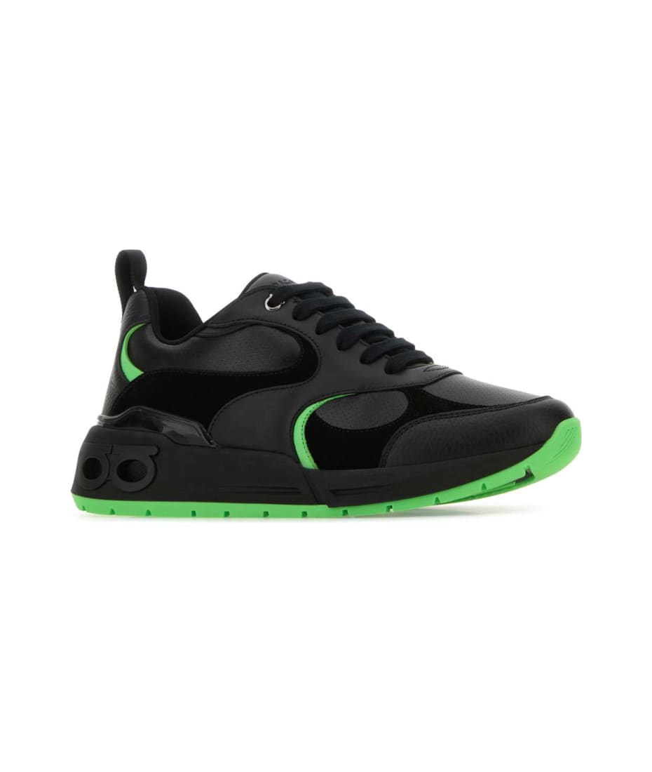 スニーカー SALVATORE FERRAGAMO Black Leather Cosimina Sneakers Ferragamo Black Leather Cosimina Sneakers | italist, ALWAYS