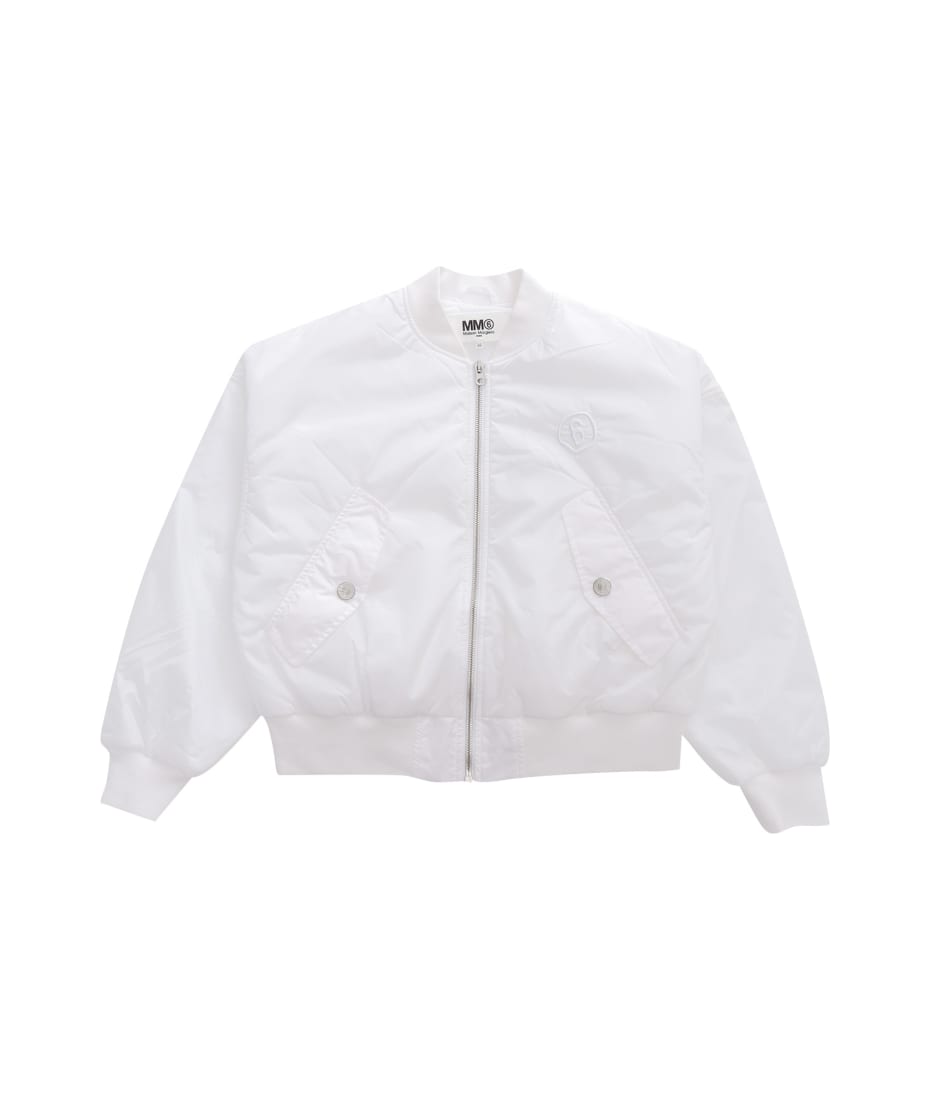 MM6 Maison Margiela Logo Bomber Jacket | italist
