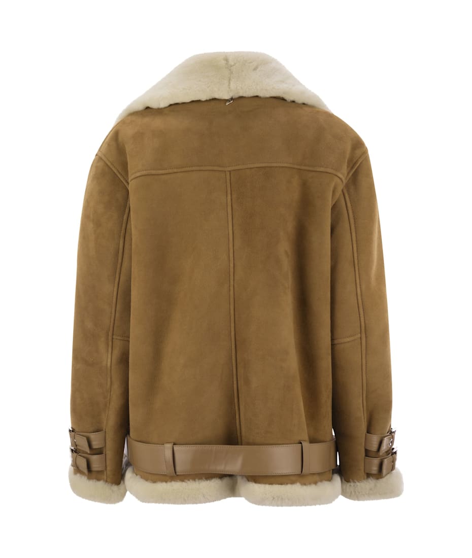 レザージャケット・コート DONDUP FW24 Loose shearling jacket (DJ648PL0516DXXX 430) Dondup Loose Shearling Jacket | italist