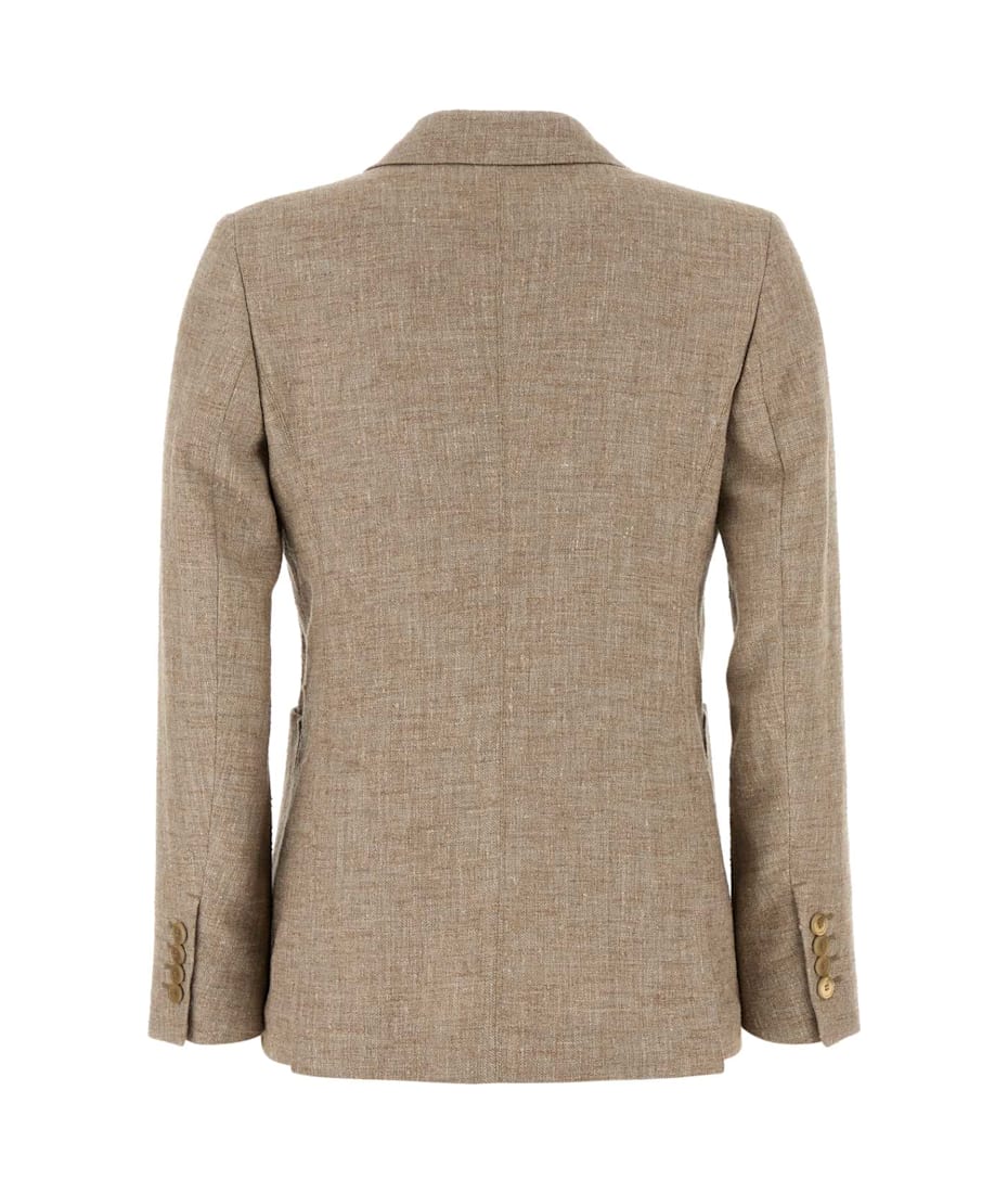 【送料&関税込】Max Mara Cappuccino Linen Blend Targa Blazer Max Mara Cappuccino Linen Blend Targa Blazer | italist