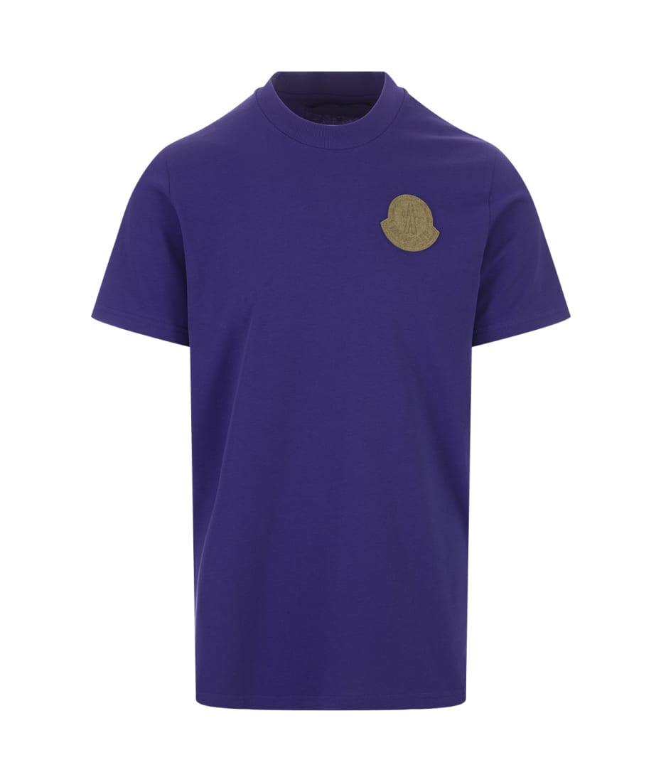 Moncler Purple Slim Fit T-shirt With Logo | italist, ALWAYS LIKE A