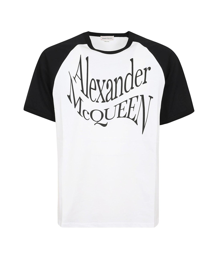 Alexander McQueen Logo Printed Crewneck T-shirt | italist, ALWAYS LIKE A  SALE