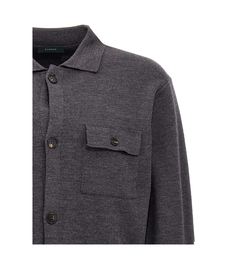 トップス made in italy ZANONE cardigun en Zanone Wool Cardigan | italist
