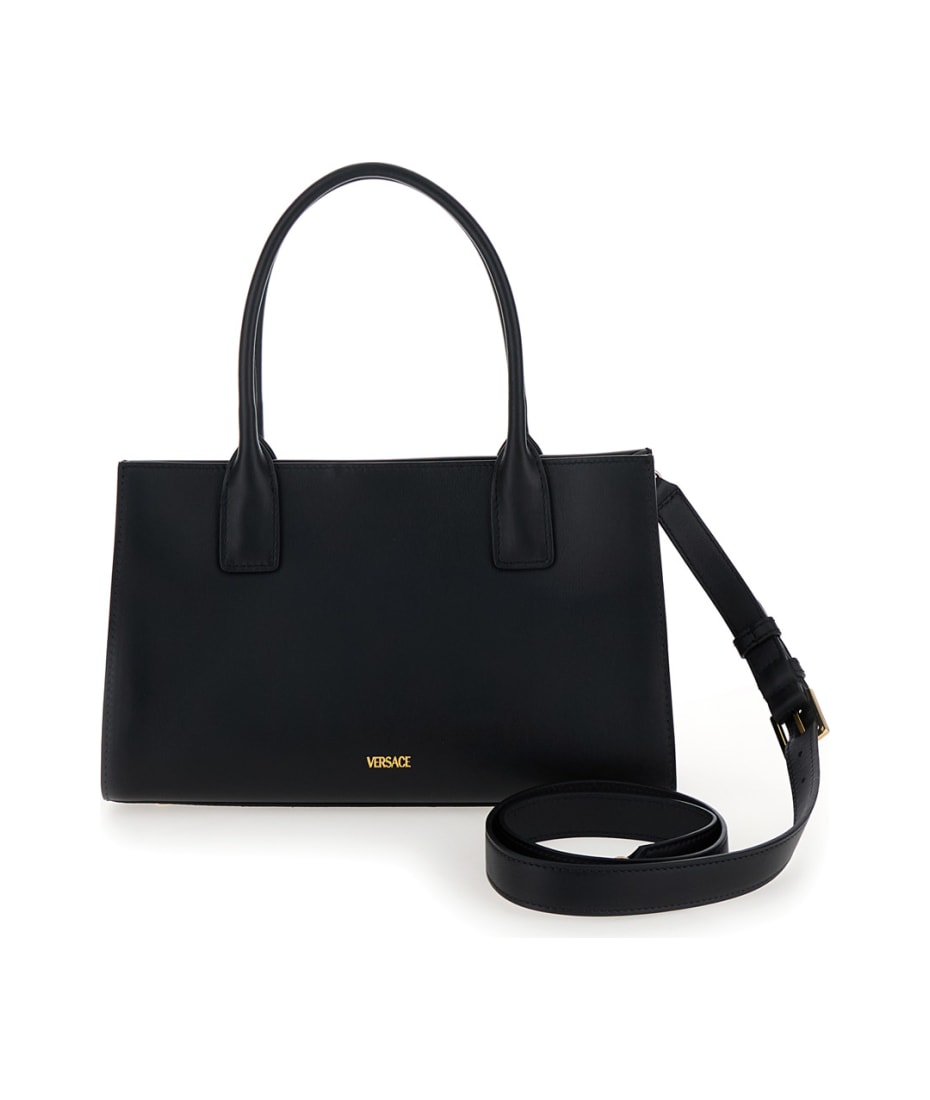 【送料&関税込】Versace Medusa Shopper Bag 95 Versace Medusa 95 Medium Croc-Embossed Tote Bag | Neiman Marcus