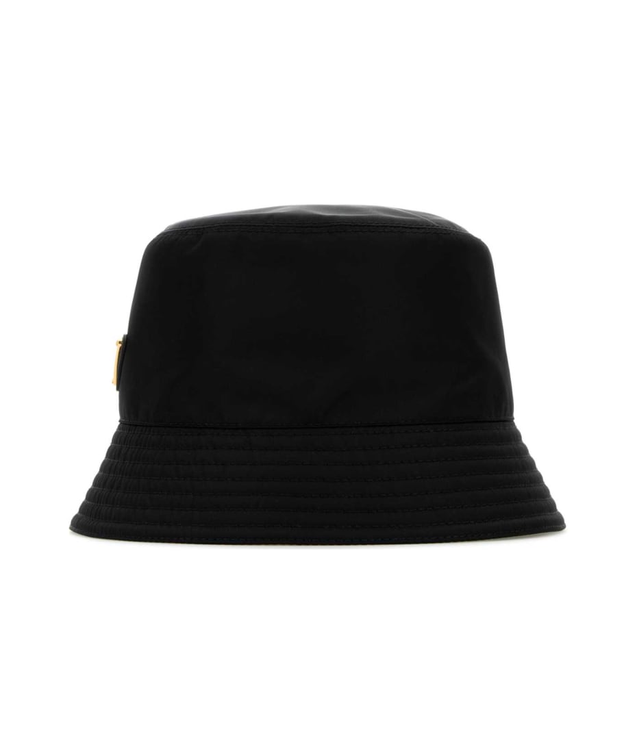 Prada Black Re-nylon Bucket Hat | italist
