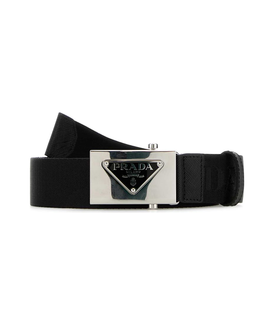 Prada Black Fabric Belt | italist