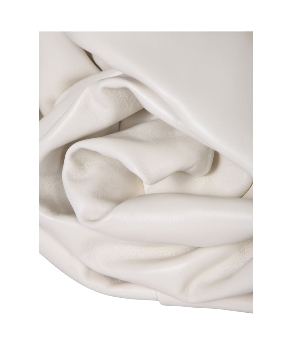 Burberry Ivory Nappa Leather Rose Clutch | italist